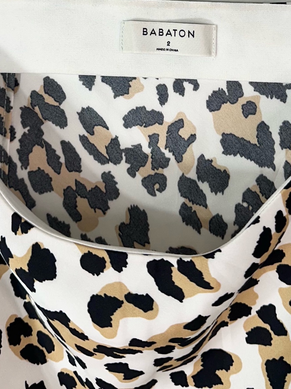 Babaton Leopard Print Satin Midi Skirt - Picture 10 of 10